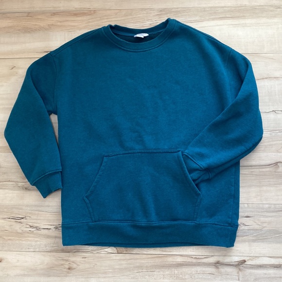 Danskin Womens XL Blue Teal Sweatshirt with Front Pocket Pullover. So cozy. - Picture 7 of 12